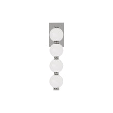 Load image into Gallery viewer, Perle LED Wall Light in Polished Nickel (15-Inch).
