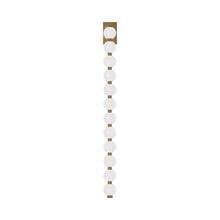 Load image into Gallery viewer, Perle LED Wall Light in Natural Brass (40-Inch).
