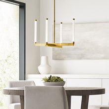 Load image into Gallery viewer, Phobos LED Chandelier in dining room.
