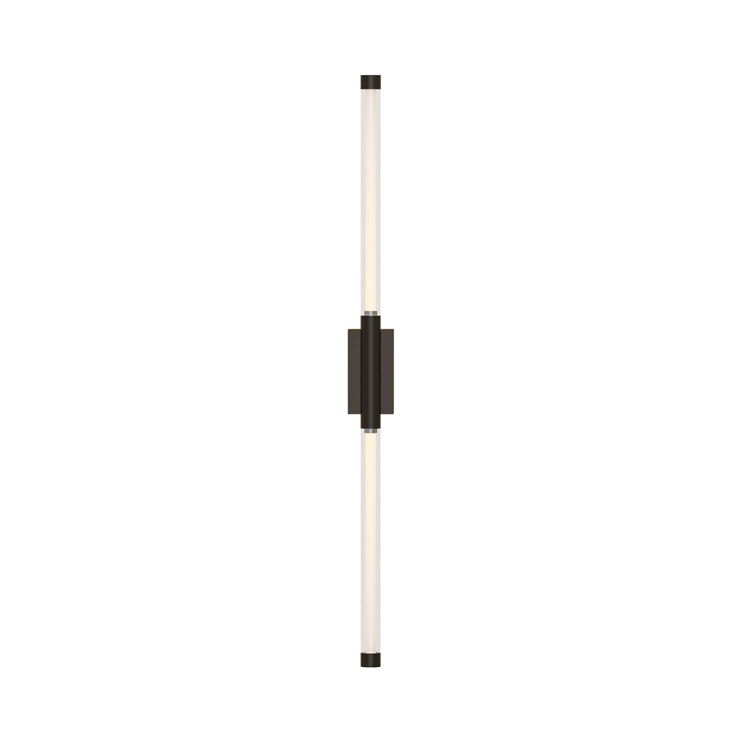 Phobos LED Vanity Wall Light in Dark Bronze.