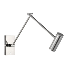 Load image into Gallery viewer, Ponte LED Task Wall Light in Polished Nickel (Medium).
