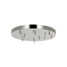 Load image into Gallery viewer, Round Multiport Canopy in Polished Nickel (24-Inch).
