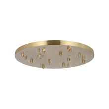Load image into Gallery viewer, Round Multiport Canopy in Hand Rubbed Antique Brass (36-Inch).

