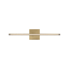 Load image into Gallery viewer, Serre LED Bath Vanity Light in Natural Brass (24-Inch).
