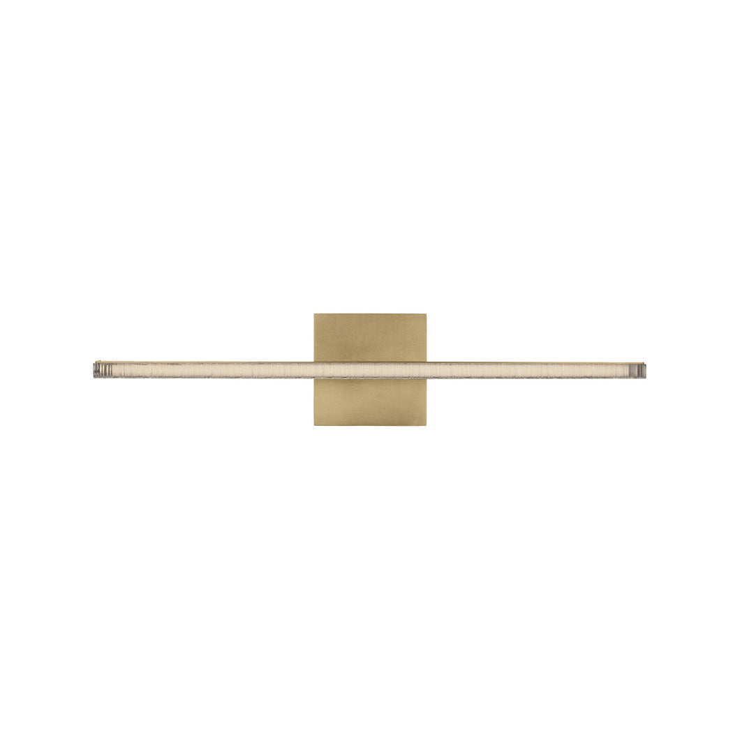 Serre LED Bath Vanity Light in Natural Brass (24-Inch).