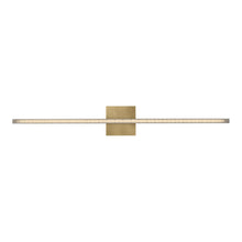 Load image into Gallery viewer, Serre LED Bath Vanity Light in Natural Brass (36-Inch).
