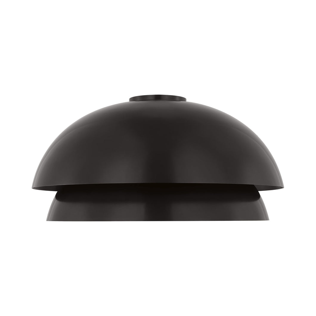 Shanti LED Flush Mount Ceiling Light in Dark Bronze.