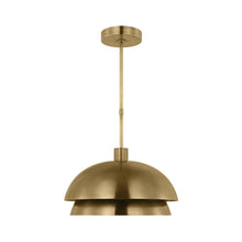 Load image into Gallery viewer, Shanti LED Pendant Light in Natural Brass (Large) (1-Light).

