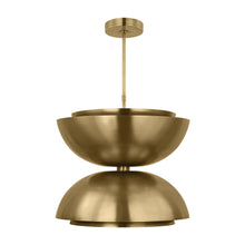 Load image into Gallery viewer, Shanti LED Pendant Light in Natural Brass (X-Large) (2-Light).
