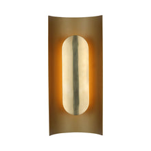 Load image into Gallery viewer, Shielded LED Wall Light in Hand Rubbed Antique Brass.
