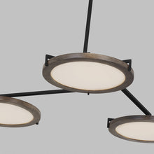 Load image into Gallery viewer, Shuffle LED Chandelier in Detail.
