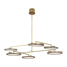 Load image into Gallery viewer, Shuffle LED Chandelier in Detail.
