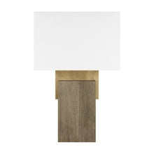 Load image into Gallery viewer, Slab Table Lamp in Natural Brass (Large).
