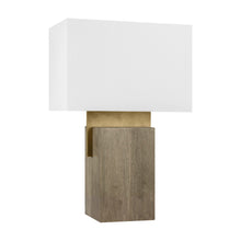 Load image into Gallery viewer, Slab Table Lamp in Detail.
