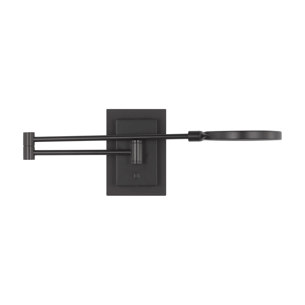 Spectica LED Task Wall Light in Matte Black.