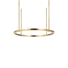 Load image into Gallery viewer, Stagger LED Chandelier in Hand Rubbed Antique Brass (Medium).
