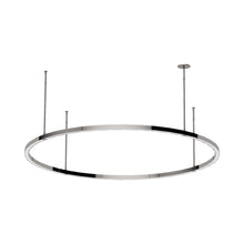 Load image into Gallery viewer, Stagger LED Chandelier in Polished Stainless Steel (X-Large).
