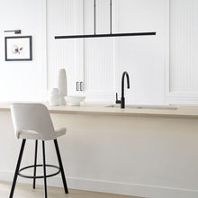 Load image into Gallery viewer, Stagger LED Linear Pendant Light in kitchen.
