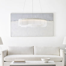 Load image into Gallery viewer, Stratos LED Chandelier in living room.
