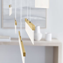Load image into Gallery viewer, Sweep LED Linear Suspension Light in Detail.
