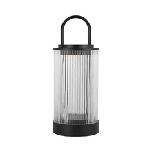 Load image into Gallery viewer, Tawa LED Table Lamp in Black / Glass.
