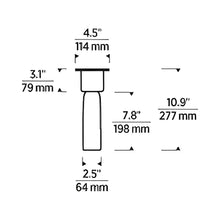 Load image into Gallery viewer, Volver LED Flush Mount Ceiling Light - line drawing.
