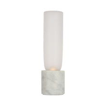 Load image into Gallery viewer, Volver LED Table Lamp in White Marble (9.7-Inch).
