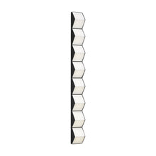 Load image into Gallery viewer, Zig Zag LED Wall Light in Nightshade Black (Grande).
