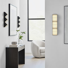 Load image into Gallery viewer, Zig Zag LED Wall Light in living room.

