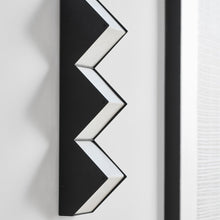 Load image into Gallery viewer, Zig Zag LED Wall Light in Detail.

