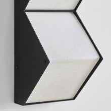 Load image into Gallery viewer, Zig Zag LED Wall Light in Detail.
