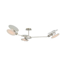 Load image into Gallery viewer, Osiris Asymmetric Semi Flush Mount Ceiling Light in Polished Nickel (Large).
