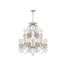 Load image into Gallery viewer, Adrianna Chandelier in Antique Silver Leaf (Medium).
