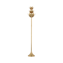Load image into Gallery viewer, Alberto LED Floor Lamp in Antique-Burnished Brass.
