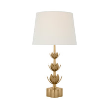 Load image into Gallery viewer, Alberto Table Lamp in Decorative/Antique-Burnished Brass.
