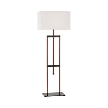Load image into Gallery viewer, Alda Floor Lamp in Bronze/Dark Walnut.

