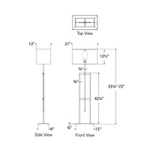Load image into Gallery viewer, Alda Floor Lamp - line drawing.
