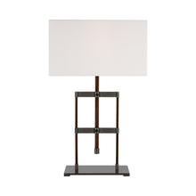 Load image into Gallery viewer, Alda Table Lamp in Bronze/Dark Walnut.
