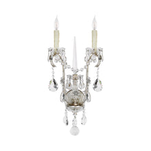 Load image into Gallery viewer, Alessandra Wall Light in Antique Silver Leaf.
