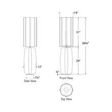 Load image into Gallery viewer, Alessio Floor Lamp - line drawing.
