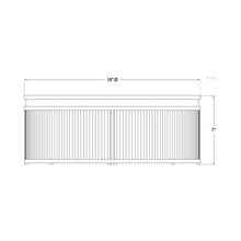 Load image into Gallery viewer, Allen Flush Mount Ceiling Light - line drawing.
