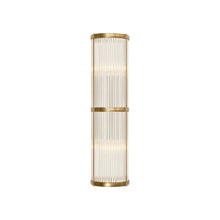 Load image into Gallery viewer, Allen Linear Bath Wall Light in Natural Brass (Medium).
