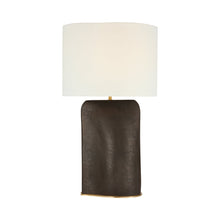 Load image into Gallery viewer, Amantani Table Lamp in Stained Black Metallic (Medium).
