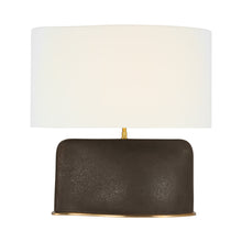 Load image into Gallery viewer, Amantani Table Lamp in Stained Black Metallic (Extra Large).
