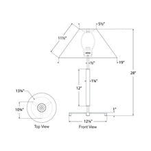 Load image into Gallery viewer, Amaya Table Lamp - line drawing.
