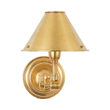 Load image into Gallery viewer, Anette Wall Light in Natural Brass (1-Light).
