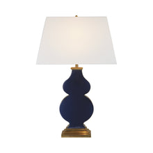 Load image into Gallery viewer, Anita Table Lamp in Midnight Blue Porcelain.
