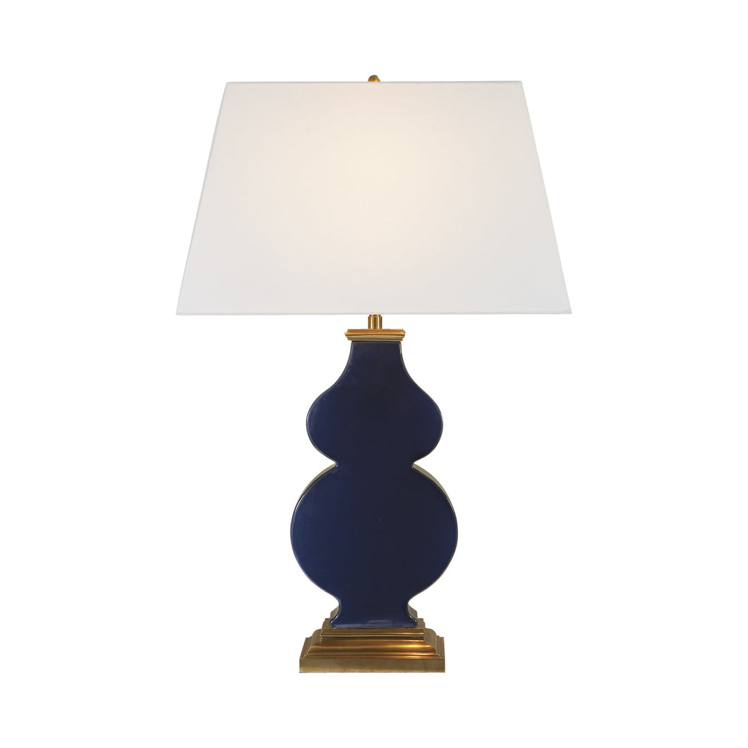 Anita Table Lamp in Midnight Blue Porcelain.