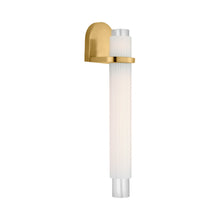 Load image into Gallery viewer, Arena LED Wall Light in Hand-Rubbed Antique Brass.
