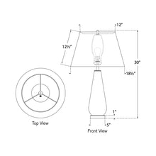 Load image into Gallery viewer, Aris Table Lamp - line drawing.
